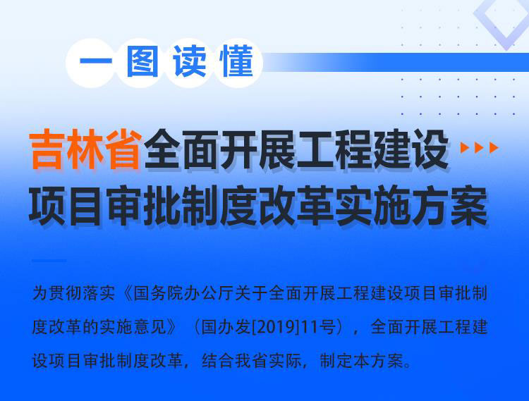 吉林省周全开展工程建设项目审批制度刷新实验方案